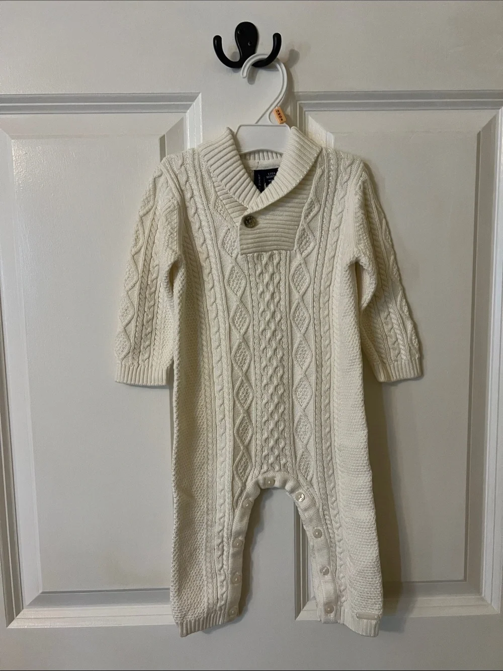 Janie and Jack Collared Cable Knit Sweater Jumper